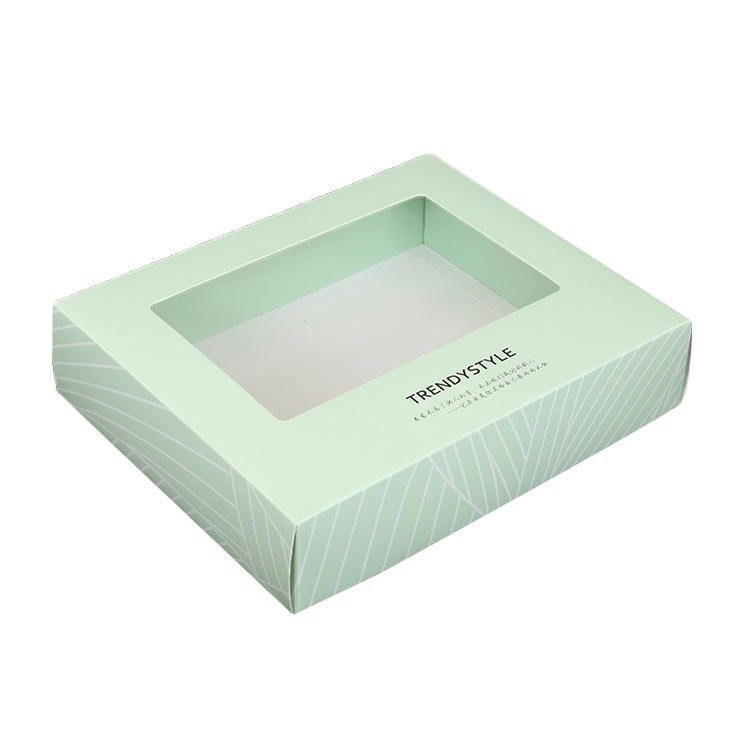 Custom Printed Cardboard Packaging Boxes with PVC Window