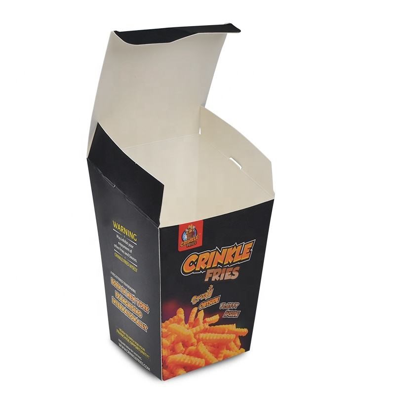 Custom Printed Foldable French Fries & Popcorn Boxes