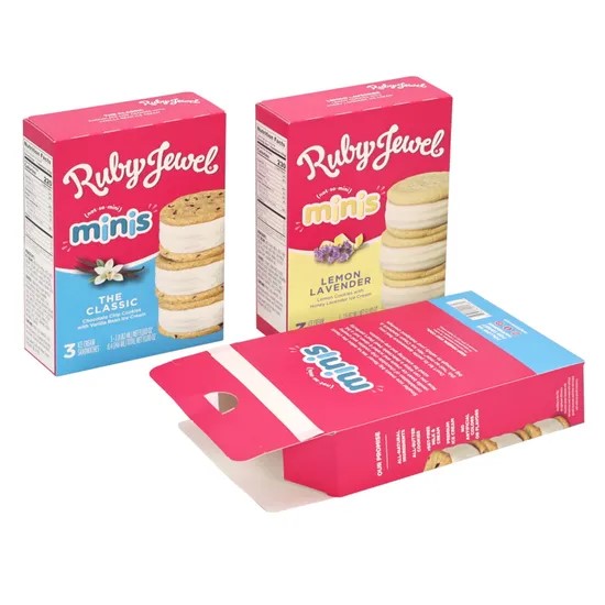 Custom Logo Biscuits Cookies Boxes