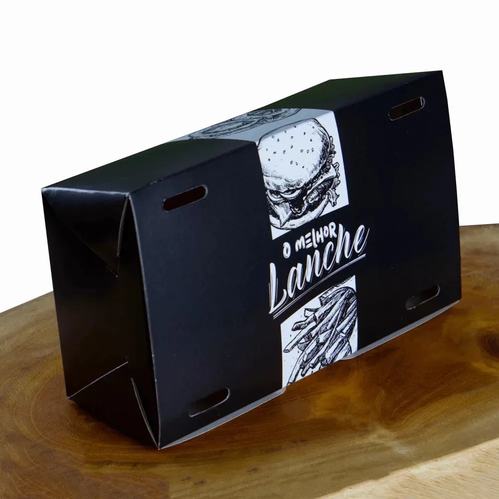 Custom Disposable Fast Food Packaging Box with Logo - Image 2