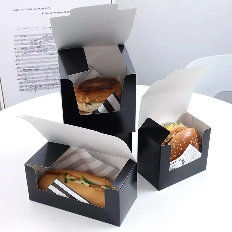 Custom Printed Eco-Friendly Burger Packaging Boxes