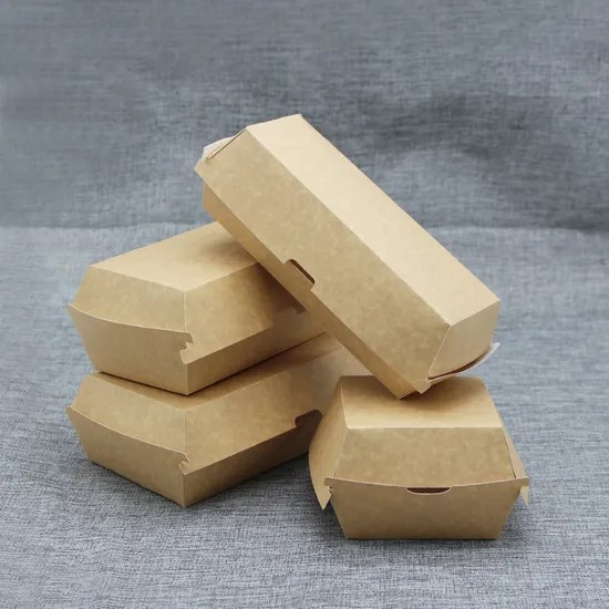 Custom Disposable Food Packaging Paper Burger Box - Image 4