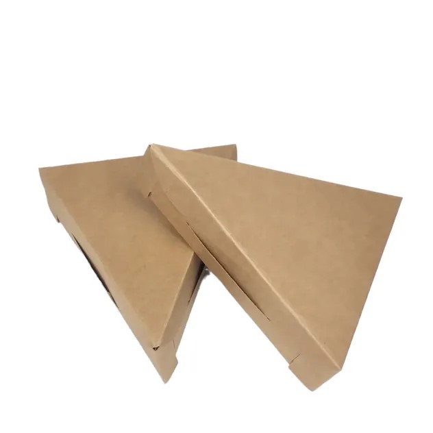 Kraft Paper Pizza Slices Packaging Boxes - Image 2