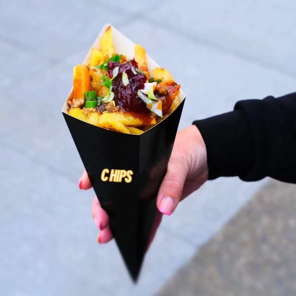 Custom Potato Chips Packaging Cone - Image 2