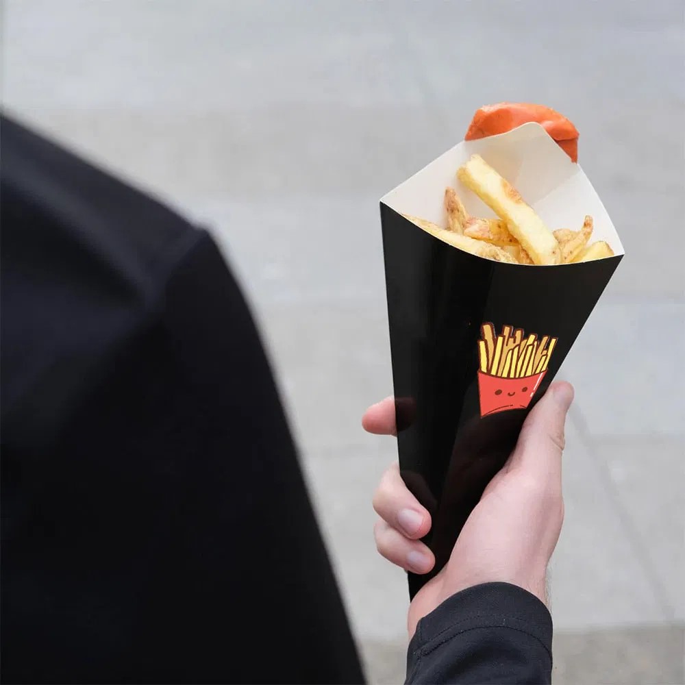 Custom Potato Chips Packaging Cone - Image 4