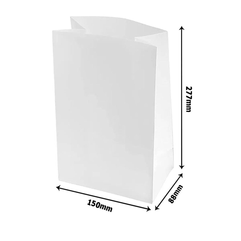 Custom Shopping White Paper Bag - Image 4