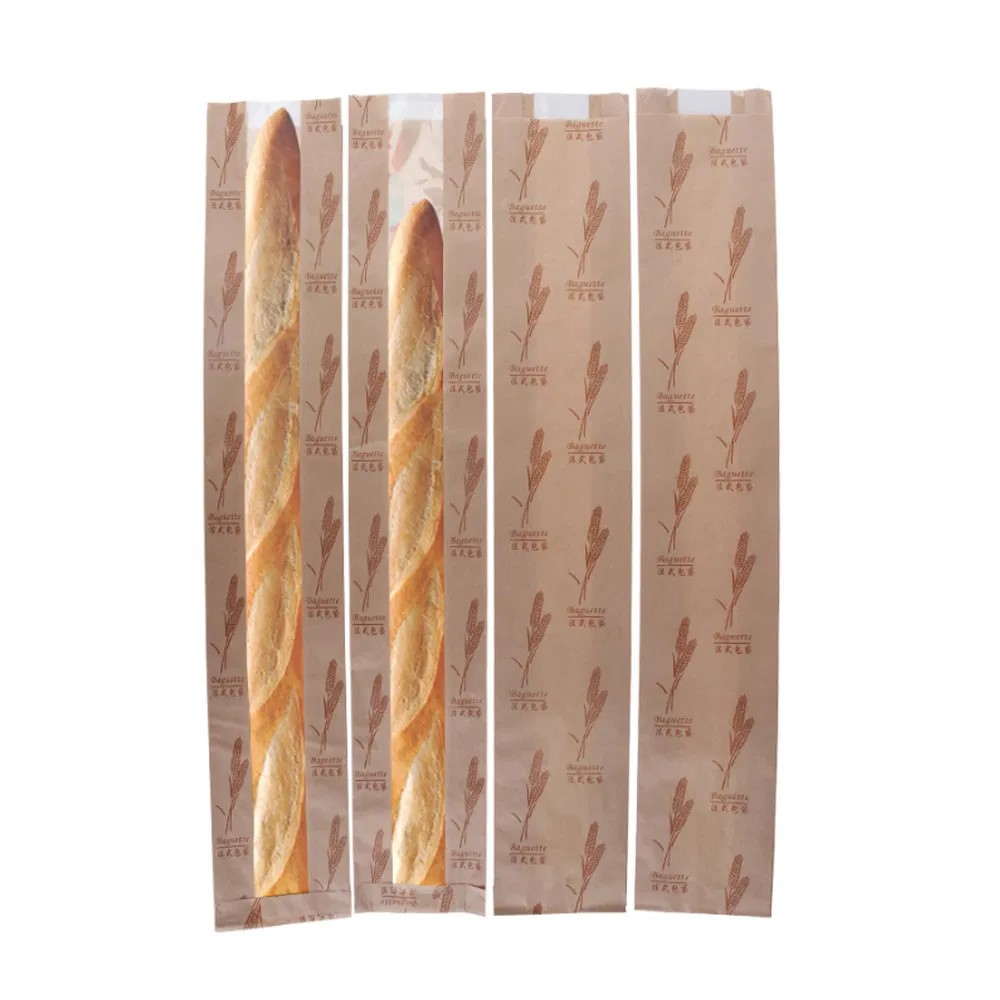 Custom French Bread Kraft Paper Bag - Image 2