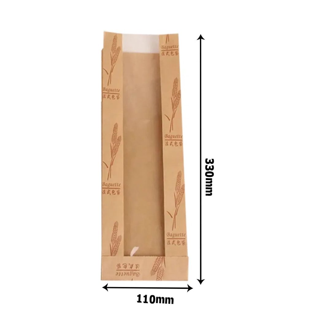 Custom Printed Kraft Bread Bag - Image 4